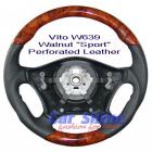 Mercedes - Vito Accessories - Walnut Sport Perforated Leather Steering Wheel