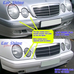 Mercedes - W210 - Early Late Front Info
