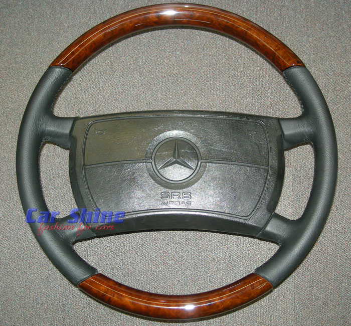 W124 W126 Early AIRBAG Steering Wheel Wood Leather