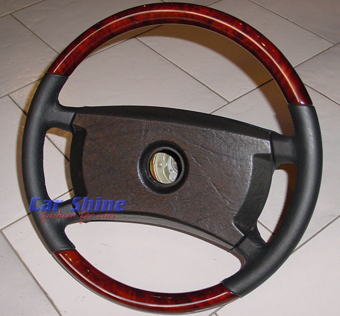W124 W126 NO AIRBAG Steering Wheel Wood Leather
