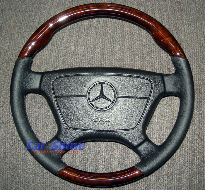 W124 W126 Late AIRBAG Steering Wheel Wood Leather