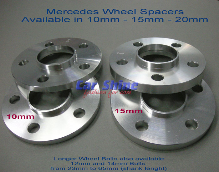 Bolt-On Wheel Spacers W219 5x112 66.6 25mm for Mercedes CLS-Class 05-10 2 